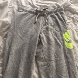 Grey Nike sweatpants